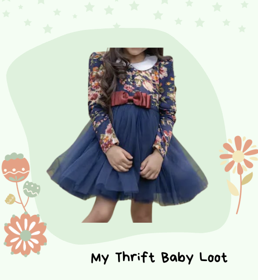 Preloved Pony & peony co. floral party dress (7-8 years)